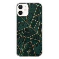 iPhone 12 siliconen hoesje - Abstract groen - thumbnail