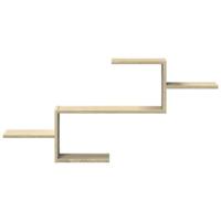 Wandschap 104x15x49 cm bewerkt hout sonoma eikenkleurig - thumbnail