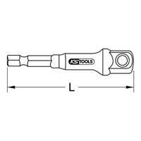 KS Tools 514.1106 514.1106 Dopsleuteladapter Aandrijving 1/4 (6.3 mm) 65 mm 1 stuk(s) - thumbnail