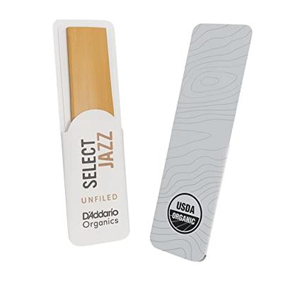 D&apos;Addario Woodwinds ORRS10ASX2S Organic Select Jazz Altsaxofoonriet, 2 Soft, 10-pack, Unfiled