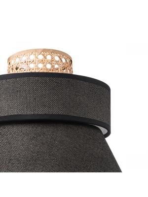 Home sweet home lampenkap Cane weave - linnen / zwart Home sweet home lampenkap Cane weave - linnen / zwart