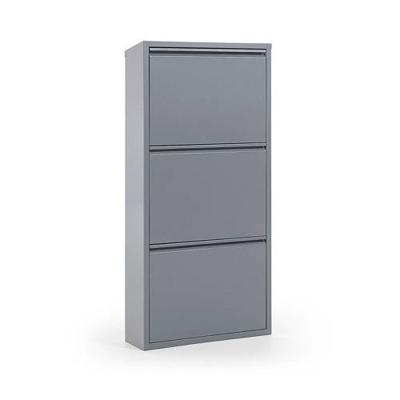 Kave Home Schoenenkast 'Ode' 3-deurs, kleur Grijs