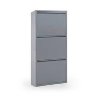 Kave Home Schoenenkast 'Ode' 3-deurs, kleur Grijs - thumbnail