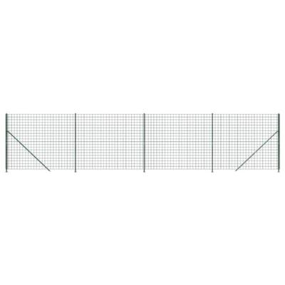 VidaXL Draadgaashek met flens 2,2x10 m groen