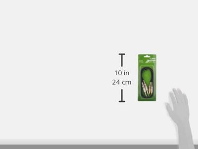 Adam Hall K3TPC0100 Audio Aansluitkabel [2x Cinch-stekker - 2x Jackplug male 6,3 mm (mono)] 1 m Zwart