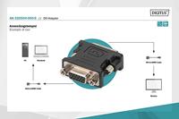 ASSMANN DVI grafische adapter, DVI (24+5)-HD15, Full HD 60Hz, 1920 x 1080 pixels, zwart, 3 stuks - thumbnail