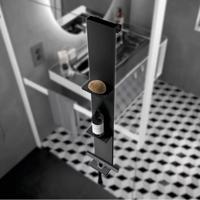 Planchet Novellini Kuadra voor Douchewand 90x12 cm Mat Zwart Novellini - thumbnail