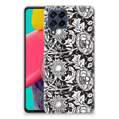Samsung Galaxy M53 | TPU Case | Black Flowers Samsung Galaxy M53 | TPU Case | Black Flowers