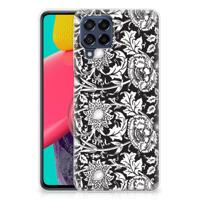 Samsung Galaxy M53 | TPU Case | Black Flowers - thumbnail