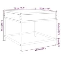 Salontafel met Infinity LED 50x50x41 cm zwart - thumbnail