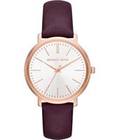 Horlogeband Michael Kors MK2605 Leder Bordeaux 18mm Horlogeband Michael Kors MK2605 Leder Bordeaux 18mm