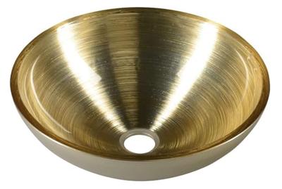 Waskom Sapho Murano Rond 40x14 cm Glas Goud