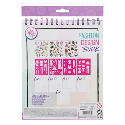 Grafix Fashion design stickerboek + stencils