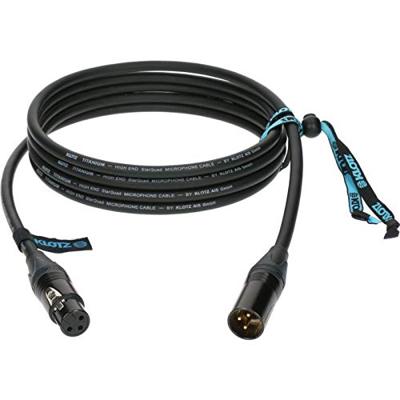 Klotz TI-M1000 Titanium Starquad XLR-kabel 10 meter Klotz TI-M1000 Titanium Starquad XLR-kabel 10 meter