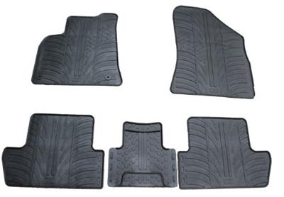 Rubbermatten passend voor Peugeot 3008/5008 2009- (T-Design 5-delig + montageclips) GL0154