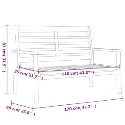 Tuinbank 120 cm massief acaciahout