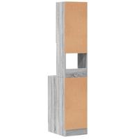 Keukenkast 35x50x180 cm bewerkt hout grijs sonoma eiken - thumbnail