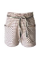 Miss-T Meisjes short Dineke - Oranje gestreept - thumbnail