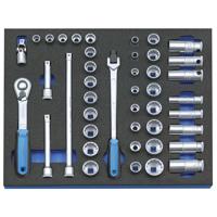 Gedore 2005 CT2-D 30 2016486 Dopsleutelset 3/8 (10 mm) 43-delig - thumbnail