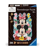 Ravensburger houten legpuzzel mickey mouse & minnie mouse, 300st. - thumbnail