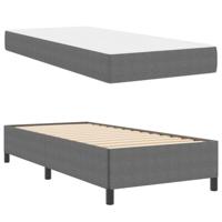 Bedframe met matras Lichtgrijs 80 x 200 cm Stof - thumbnail