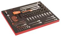 Bahco Foaminlay Fit&Go 3/3 met doppen en toebehoren 1/2"-3/8" - 101-delig - FF1A2503 - thumbnail