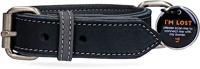 Spotted! Pro Leren Halsband Zwart 2,5 x 45 cm - thumbnail