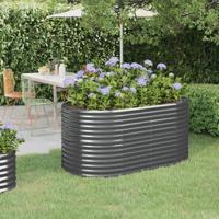 Plantenbak 152x80x68 cm gegalvaniseerd staal antracietkleurig - thumbnail
