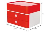 HAN HA-1100-17 Smart-box Plus Allison 2 Lades En Box Kersen Rood - thumbnail