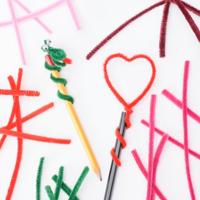 Vaessen Creative • chenilledraden 6mm 50st. 30cm rood - thumbnail