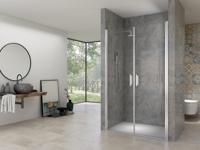 Van Rijn Products ST02 Saloondeur - 140x200cm - incl glasbehandeling - incl muurprofiel - chroom ST02400140 - thumbnail