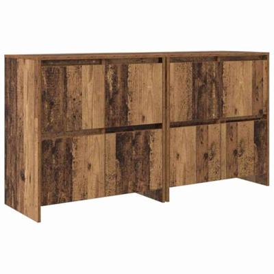 Dressoirs 2 pcs Oud hout 70 x 41 x 75 cm Bewerkt hout