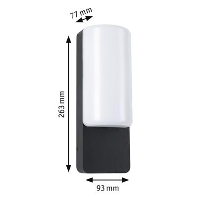 Paulmann Bonnie 94850 LED-buitenlamp (wand) LED 8.5 W Antraciet Paulmann Bonnie 94850 LED-buitenlamp (wand) LED 8.5 W Antraciet
