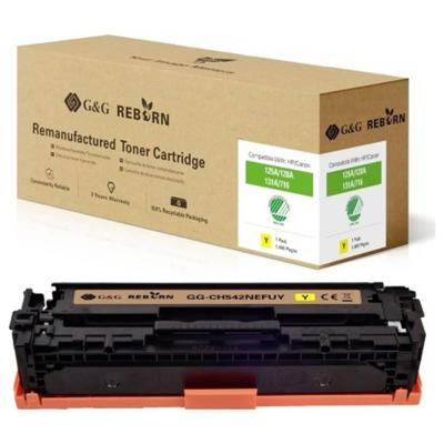 G&G Toner vervangt Canon 125A, 128A, 131X, 716Y, 731Y Compatibel Geel 1400 bladzijden Reborn remanufactured 21203