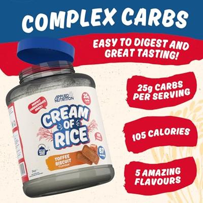 Applied Nutrition Cream of Rice Toffee Biscuit (2000 g) - thumbnail