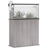 Aquariumstandaard 81x36x73 cm bewerkt hout grijs sonoma eiken - thumbnail