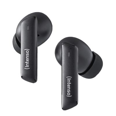 Intenso Buds Pro T500HAE schwarz In Ear oordopjes Bluetooth Zwart Noise Cancelling Waterafstotend Mobiele telefoon