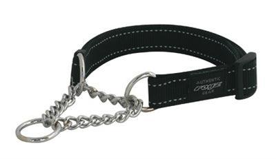 ROGZ FOR DOGS LUMBERJACK CHOKER ZWART 25 MMX50-70 CM