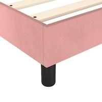 Bedframe fluweel roze 140x190 cm - thumbnail
