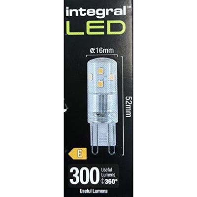 Integral LED lamp G9 230V LED 3W 2700K dimbaar Integral LED lamp G9 230V LED 3W 2700K dimbaar