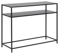 Bendt Sidetable 'Lua' metaal 100cm, kleur Zwart - thumbnail