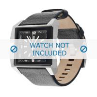 Horlogeband Diesel DZ1342 Leder Zwart 32mm - thumbnail