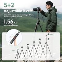 Ulanzi GlideGo JJ05 Photo Tripod Carbon met kantelbare arm - thumbnail