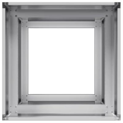 VidaXL Plantenbak 40x40x80 cm gegalvaniseerd staal