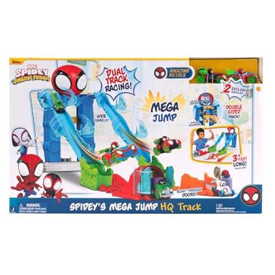 Jazwares Spidey mega jump hoofdkwartier racebaan