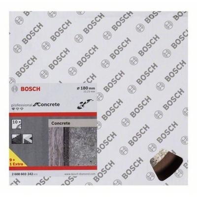 Bosch Accessories 2608603242 2608603242 Diamanten doorslijpschijf Diameter 180 mm Boordiameter 22.23 mm Beton 10 stuk(s)