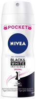 Nivea Black & White Invisible Original Deodorant Spray Pocket - thumbnail