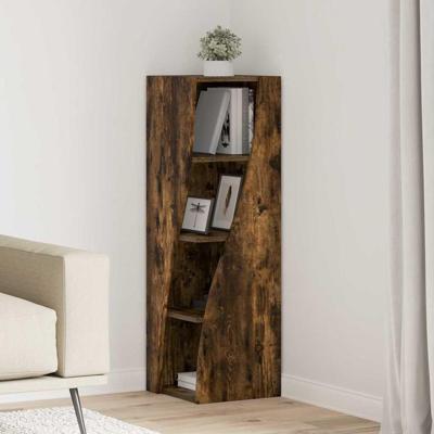 Hoekkast Wit 32x32x102cm Bewerkt hout Hoekkast Wit 32x32x102cm Bewerkt hout