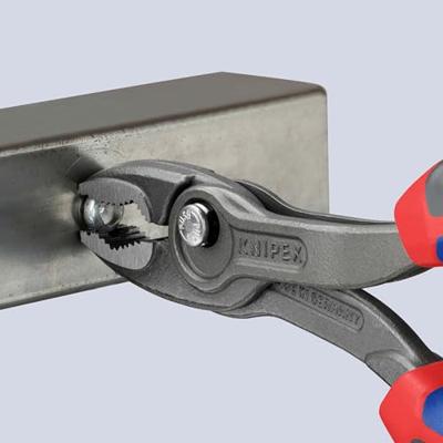 Knipex Frontgrijptang | lengte 200 mm | gepolijst meercomponenten mantels | zwart gefosfateerd | 1 stuk - 82 02 200 - 82 02 200 - thumbnail