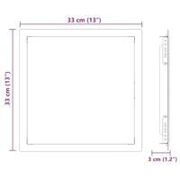Toegangs paneel Wit 30 x 30 cm staal - thumbnail